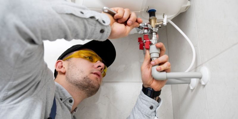 worker-repairing-water-heater